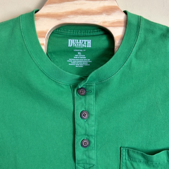 Duluth Trading Men’s Tee Shirt‎ XL Polo Shirt Green Short Sleeve - Picture 2 of 7
